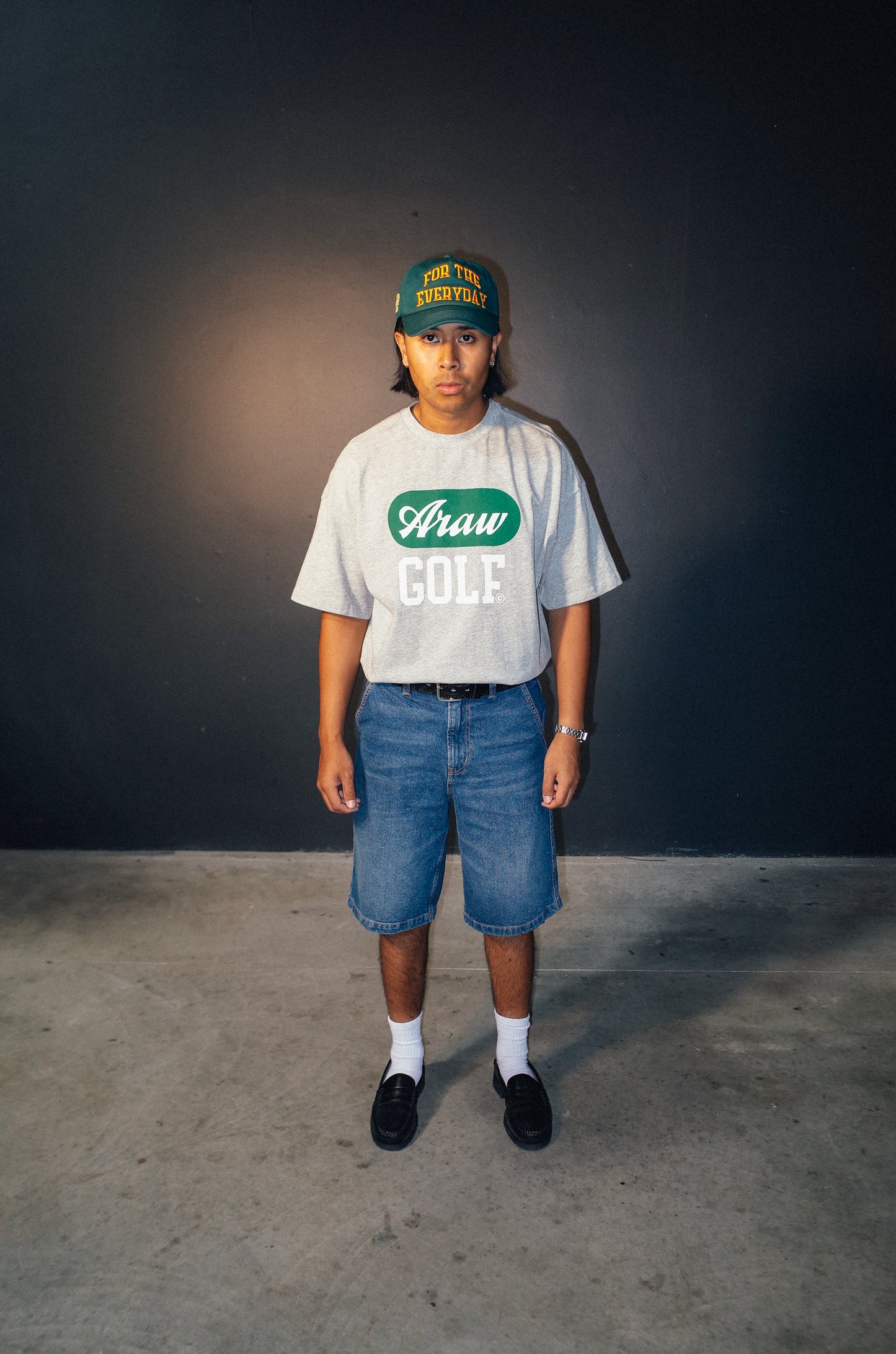 Simple Lang Tee, Grey Marl